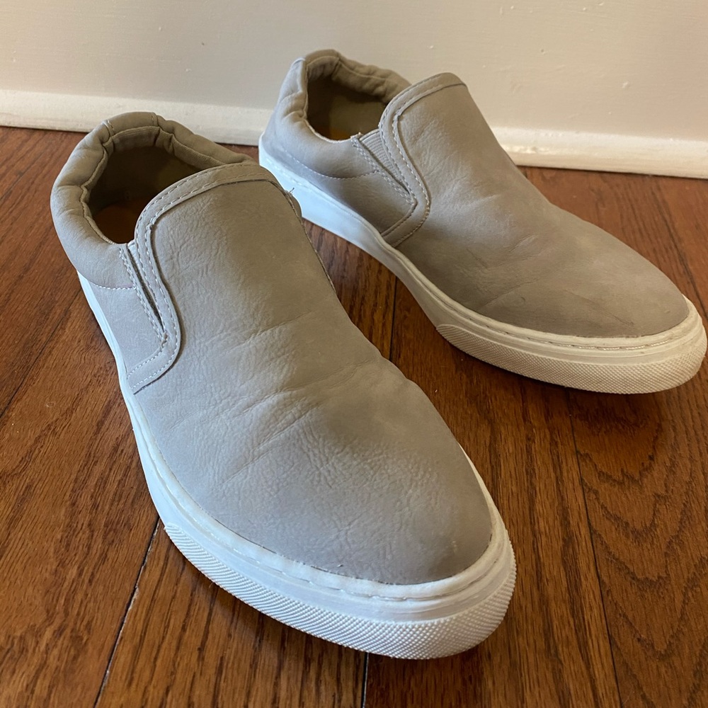 SODA Gray Slip-On Sneakers